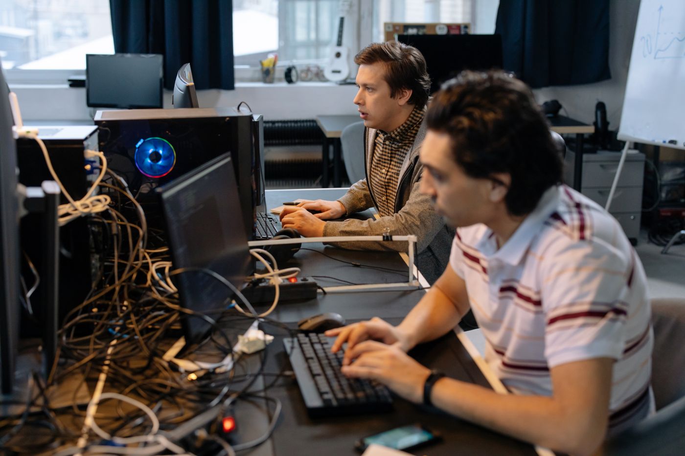 Engineers at work at their computers
